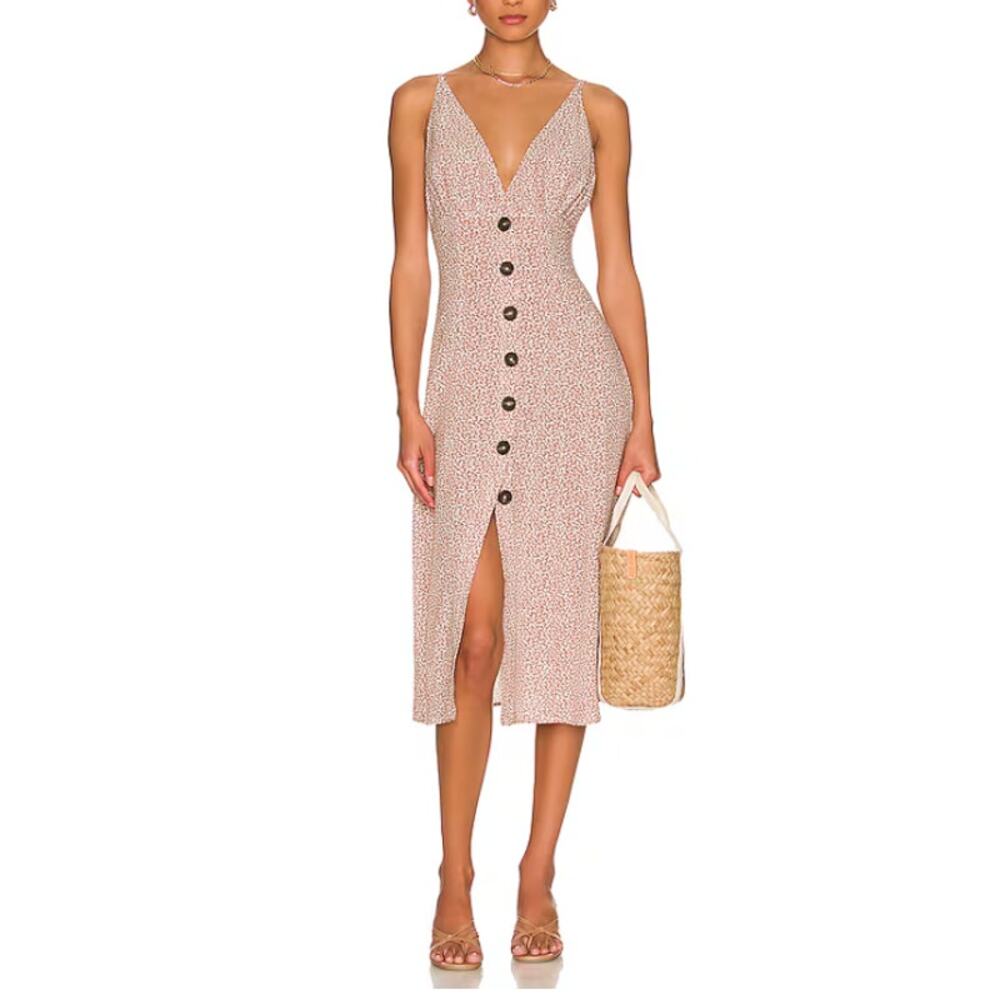 Anna Nata 'Monica' Brown Crepe Dress Size S